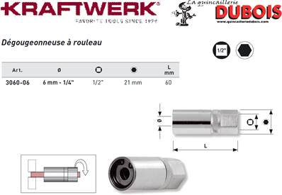 Dégougeonneuse à rouleau 6 mm