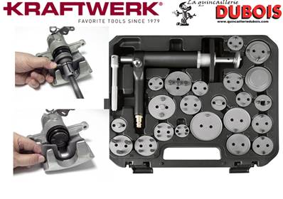 Coffret repousse-pistons pneumatique 23 p.u. promotion