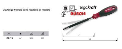 Rall. flex. avec manche ergokraft 1/4"
