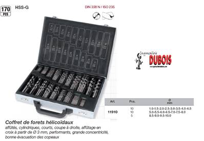 Magasin de 170 Forets HSS-G 1-10 mm promotion