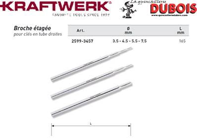 Broche d. 3.5-7.5 mm pour 2599-06-19