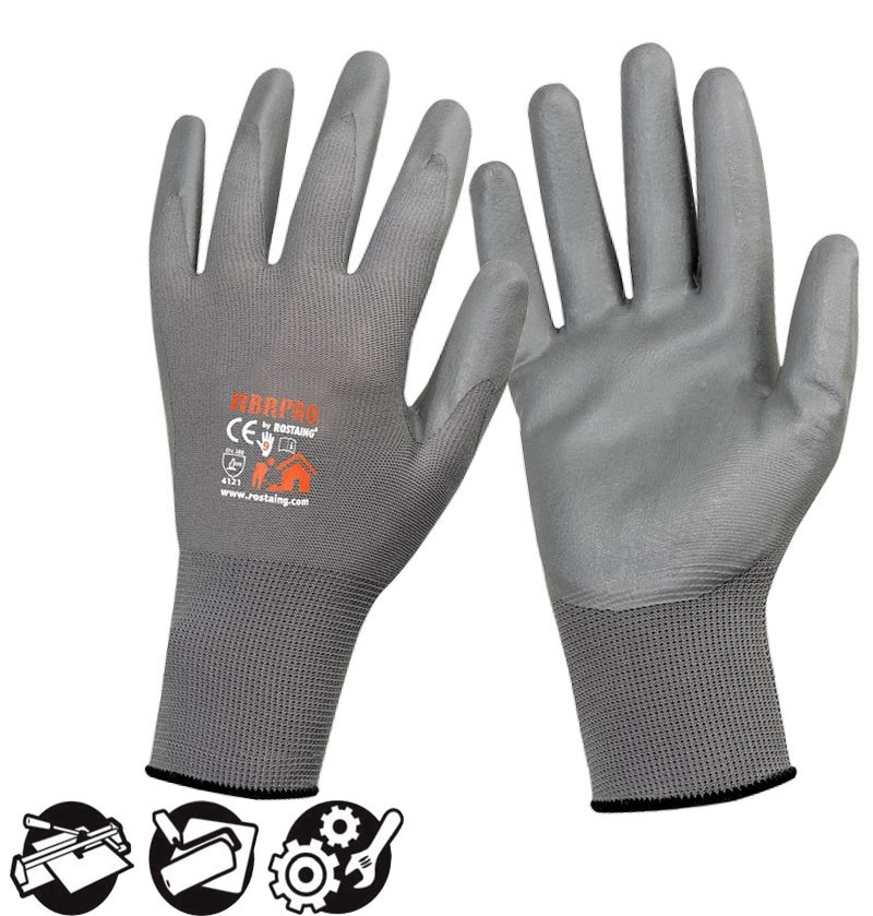 Paire de gants souple polyamide enduit nitrile MACPRO taille 10
