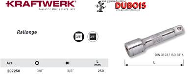 Rallonge 3/8" 250 mm