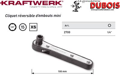 Cliquet porte embouts 1/4"