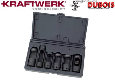 Coffret 6 douilles p. injecteurs Diesel
