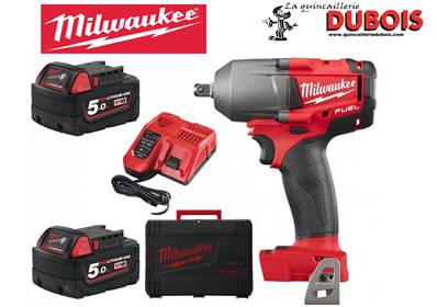 Clé à choc 1/2 610 Nm 18 volts M18FMTIWF12-502X avec 2  bat 5 Ah+charg Milwaukee