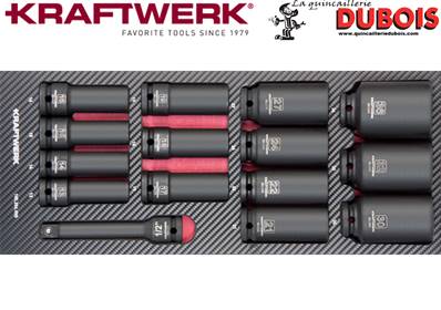 Insert de douilles impact longes, EVA, 1/2", 15 pcs. promotion