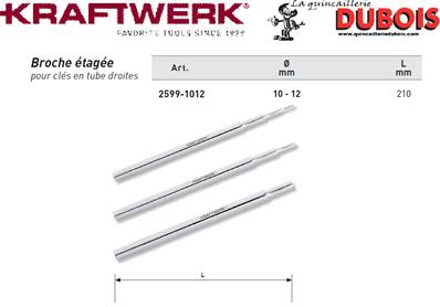 Broche d. 10-12 mm pour 2599-10-32
